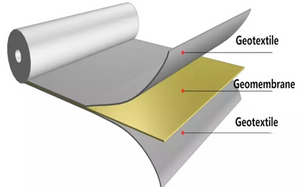 Geomembran HDPE komposit 2mm untuk Tapak Pelupusan